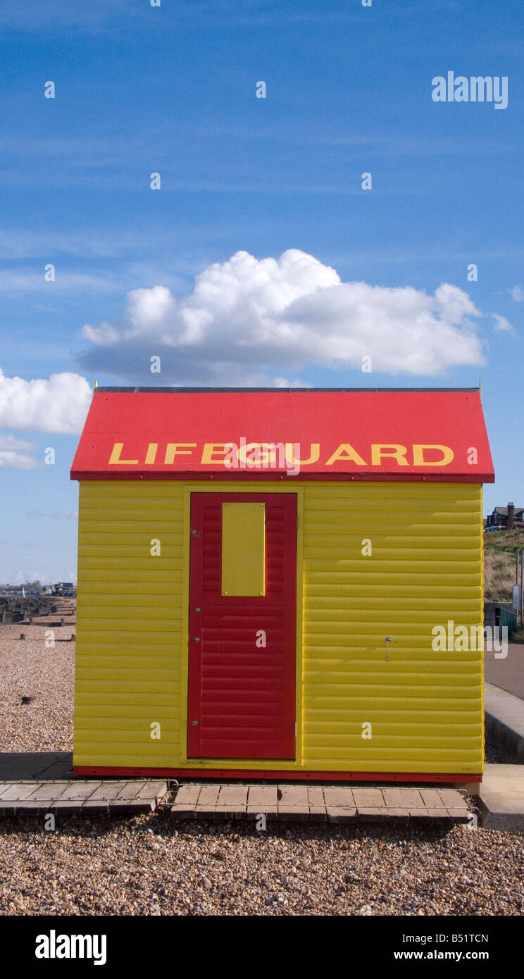 Cabane de sauveteurs à Whitstable Kent UK Banque D'Images