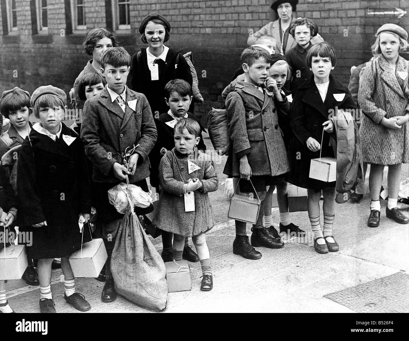 La Seconde Guerre Mondiale L'évacuation D'enfants Enfants De Tyneside ...