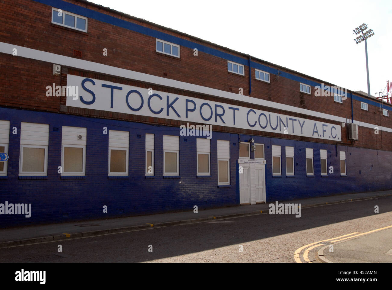 Stockport County AFC Sale Sharks Edgeley Park Banque D'Images