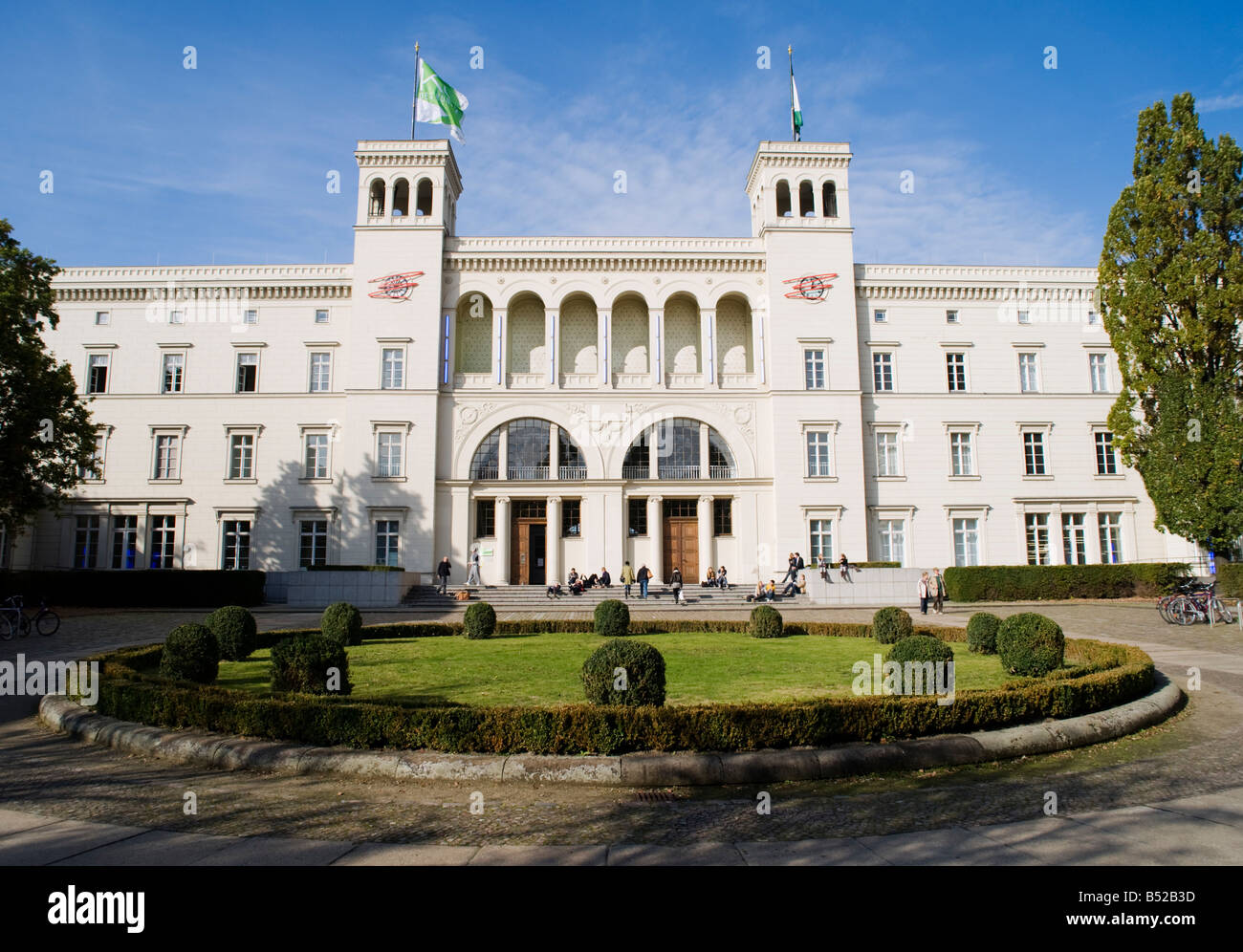 Vue extérieure de Hamburger Bahnhof musée d'art moderne à Berlin 2008 Banque D'Images