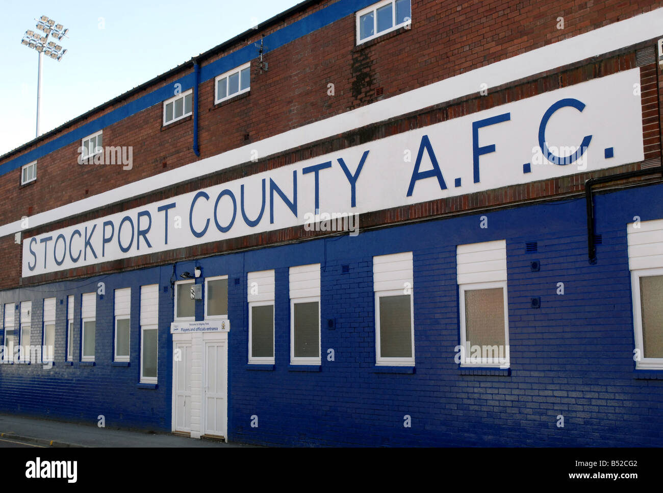 Stockport County AFC, Sale Sharks, Edgeley Park Banque D'Images