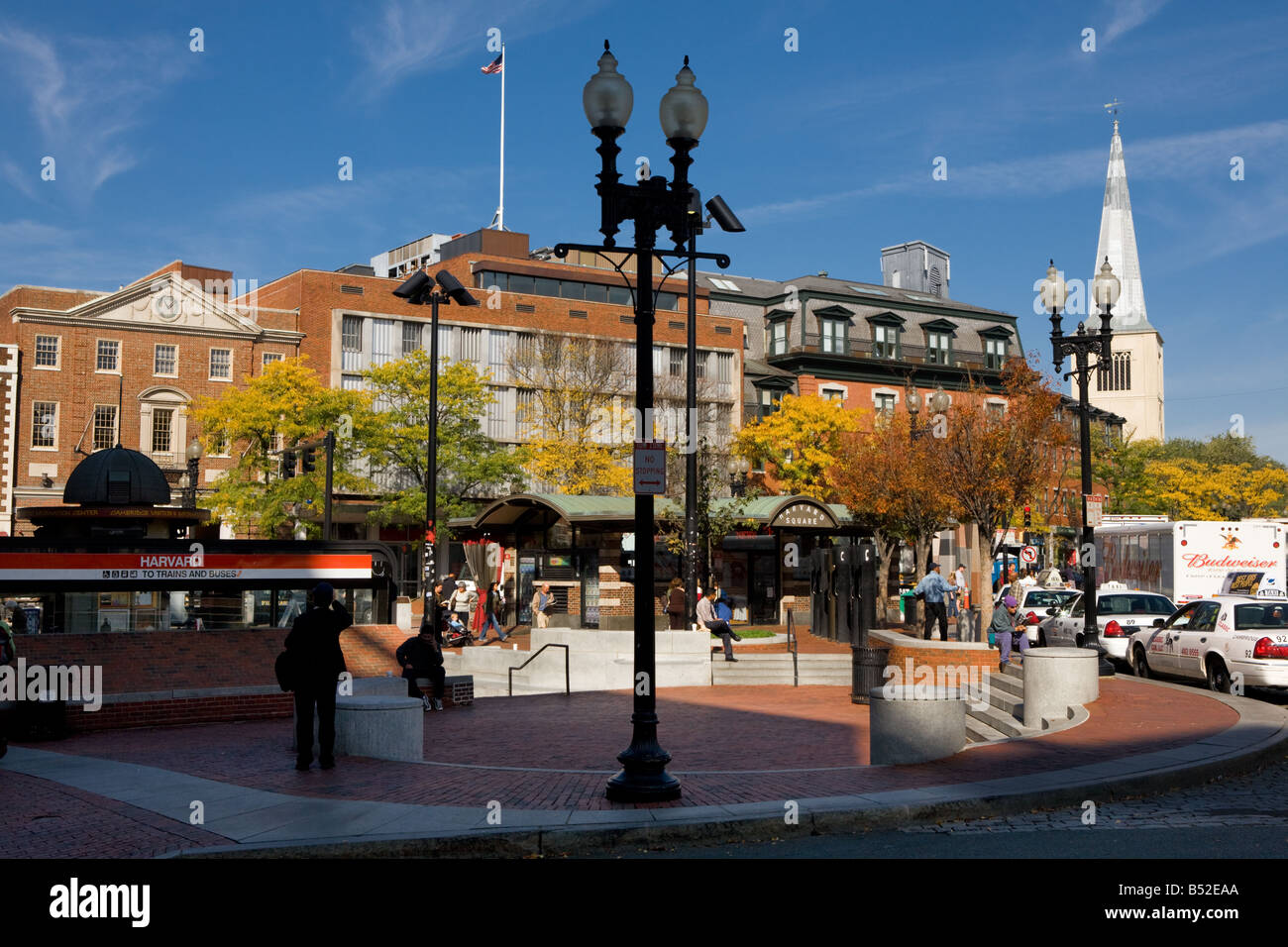 Harvard Square Cambridge Massachusetts Banque D'Images