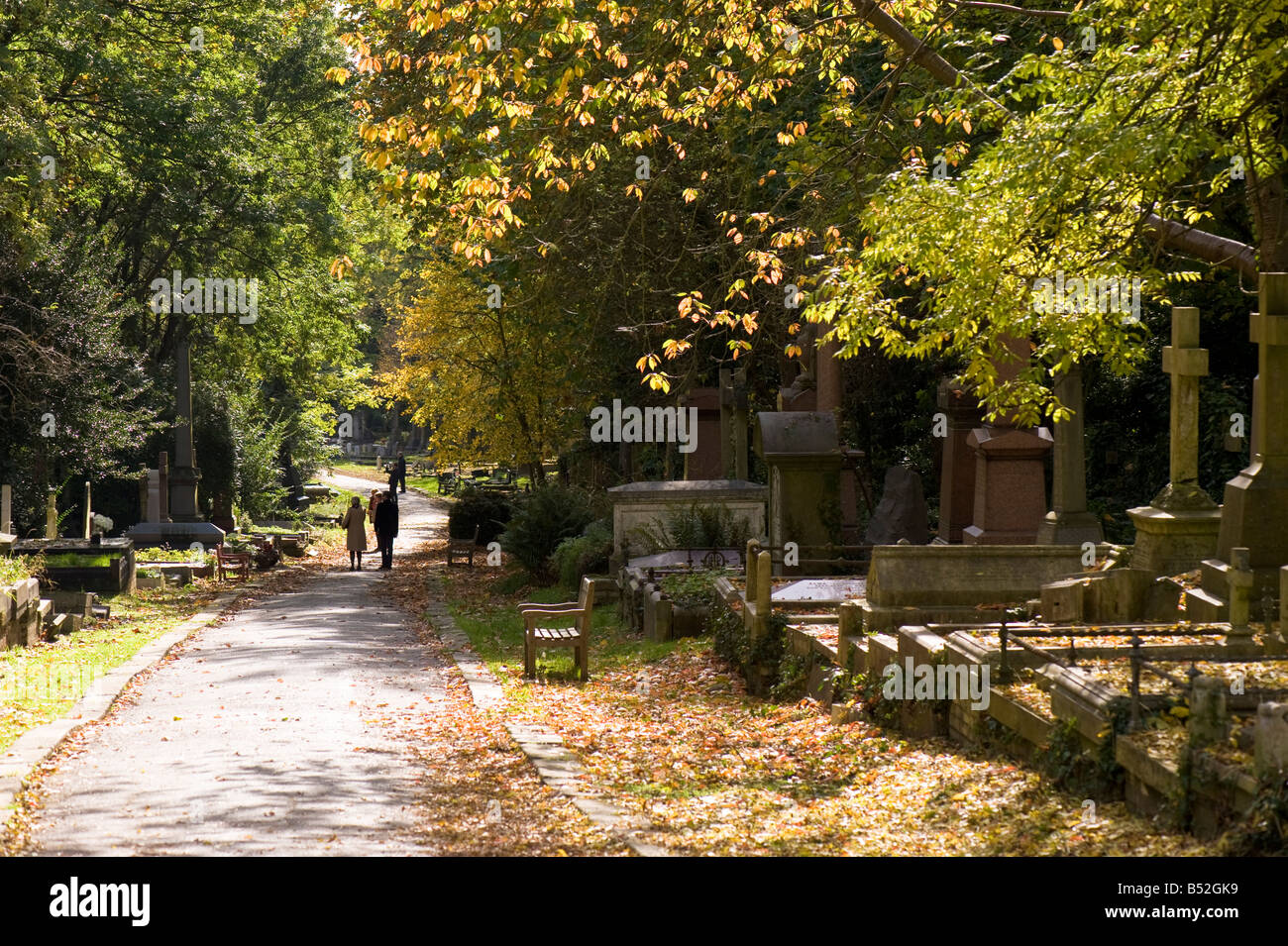 Le Cimetière de Highgate Highgate N6 London United Kingdom Banque D'Images