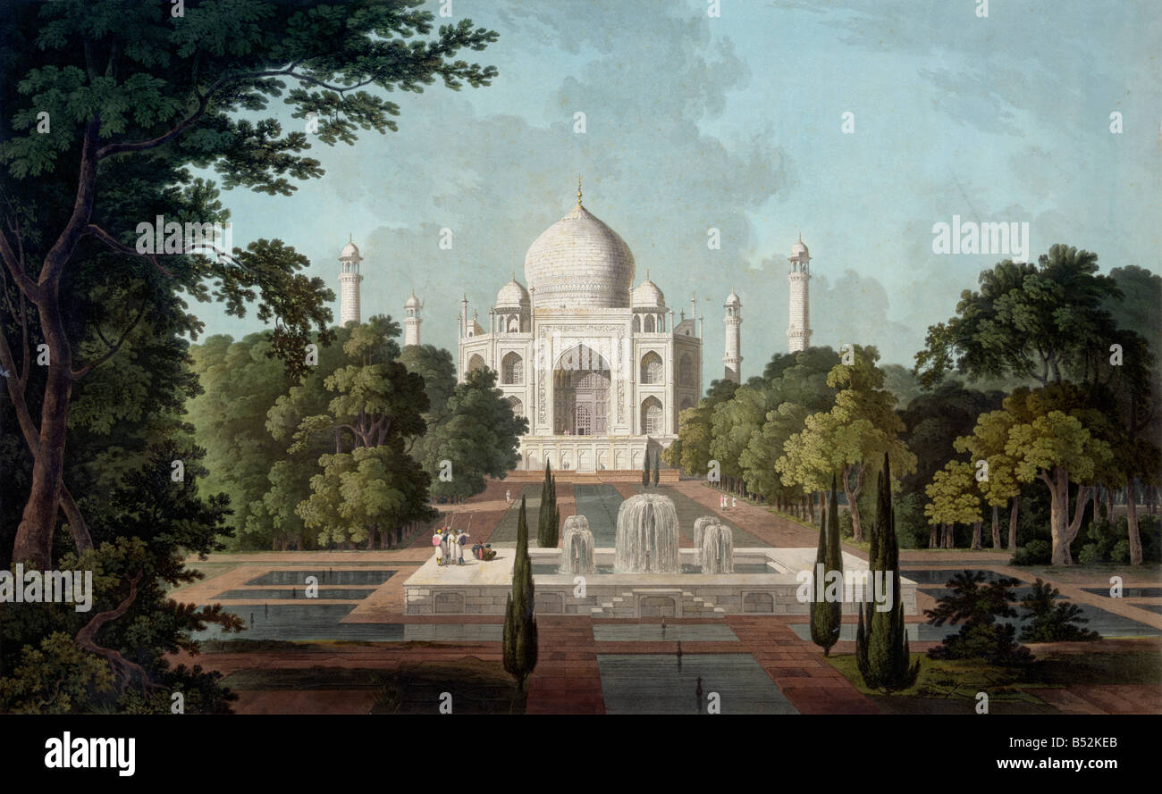 Taj Mahal, 1801 Banque D'Images