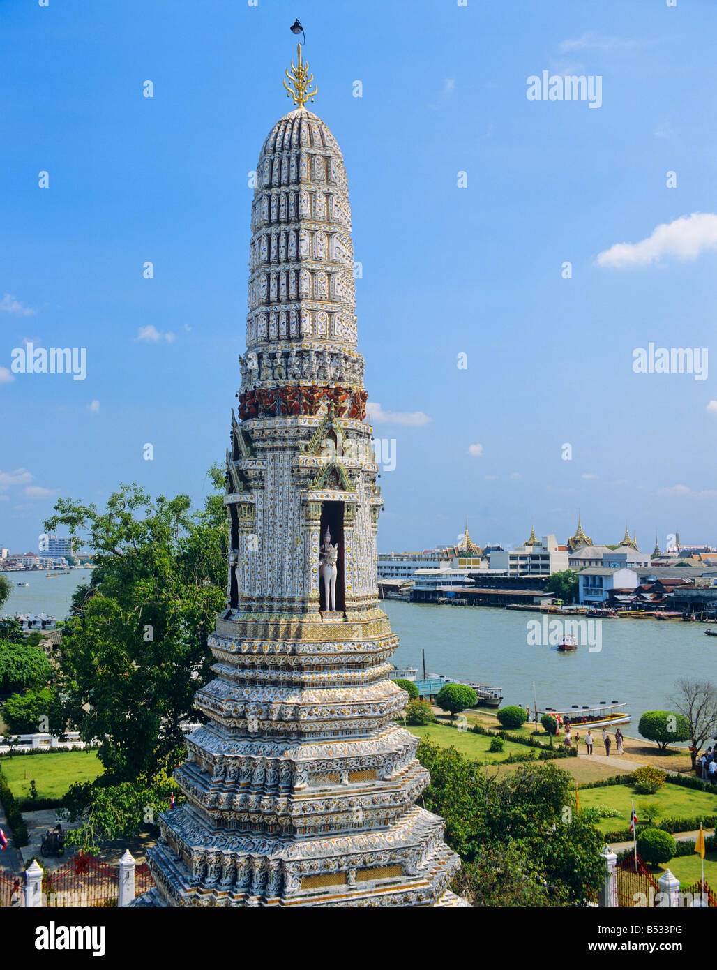 Temple de l'aube Wat Arun Bangkok Thaïlande Banque D'Images