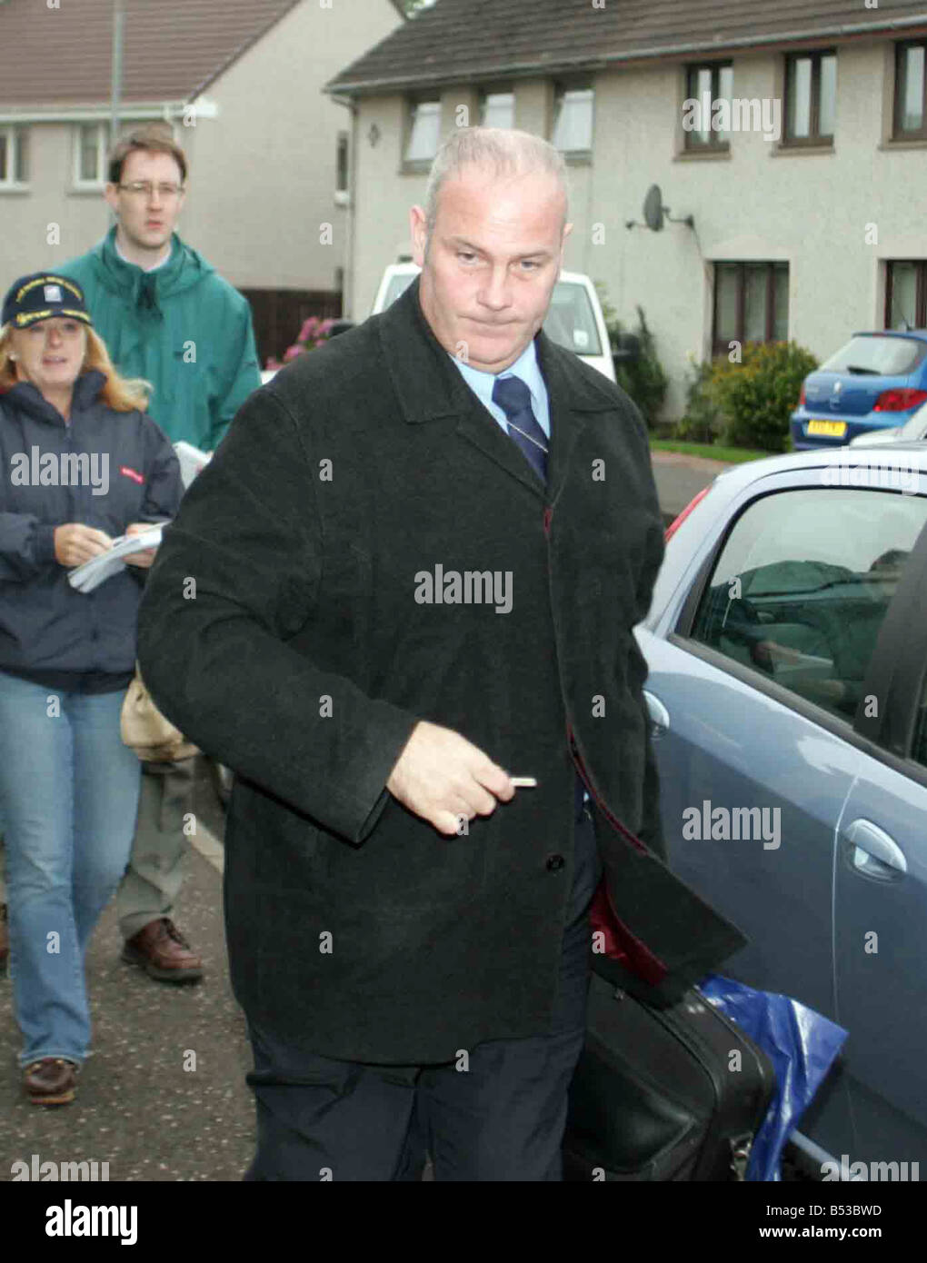 Gagnant du loto,Angela Kelly's mari Gerard Kelly,qui vit dans la région de East Kilbride. Gagnant de loterie Angela Kelly - 15 août 2007 Angela Banque D'Images