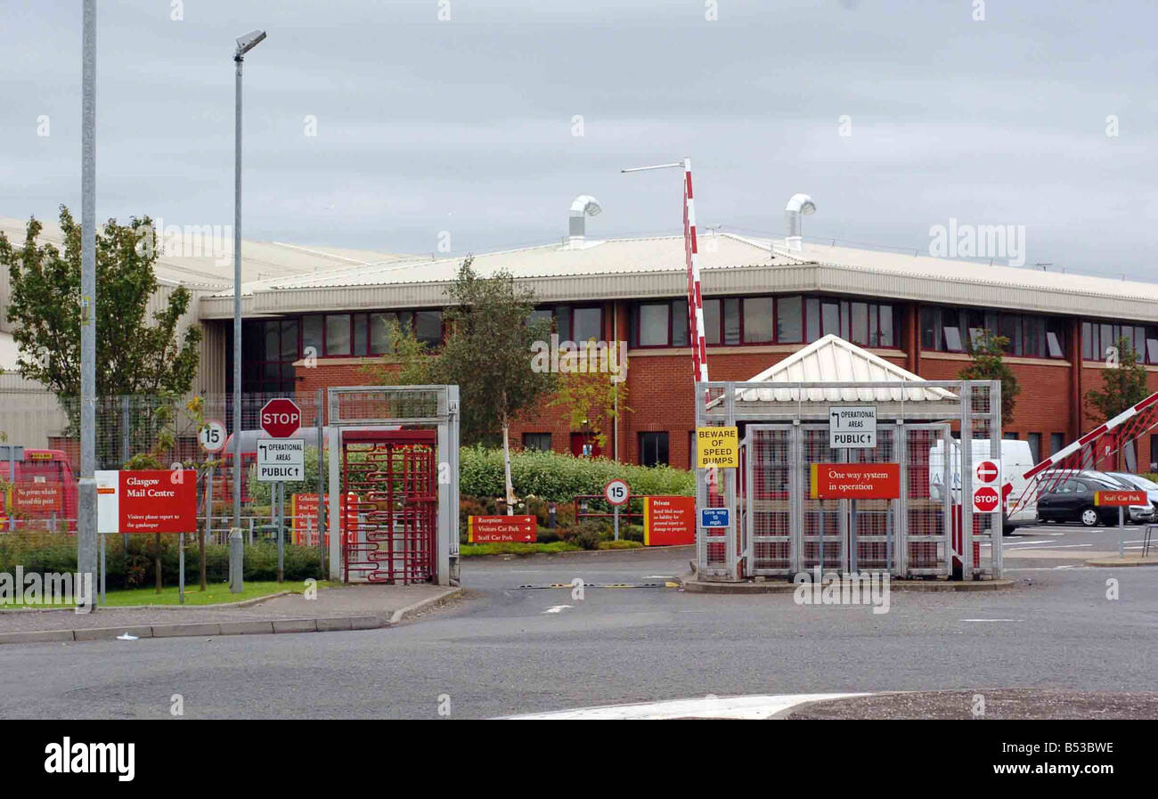 Royal Mail Depot St Rollox Springburn où Lotto gagnant,Angela Kelly travaille. Gagnant de loterie Angela Kelly a remporté l'étape35 millio Banque D'Images