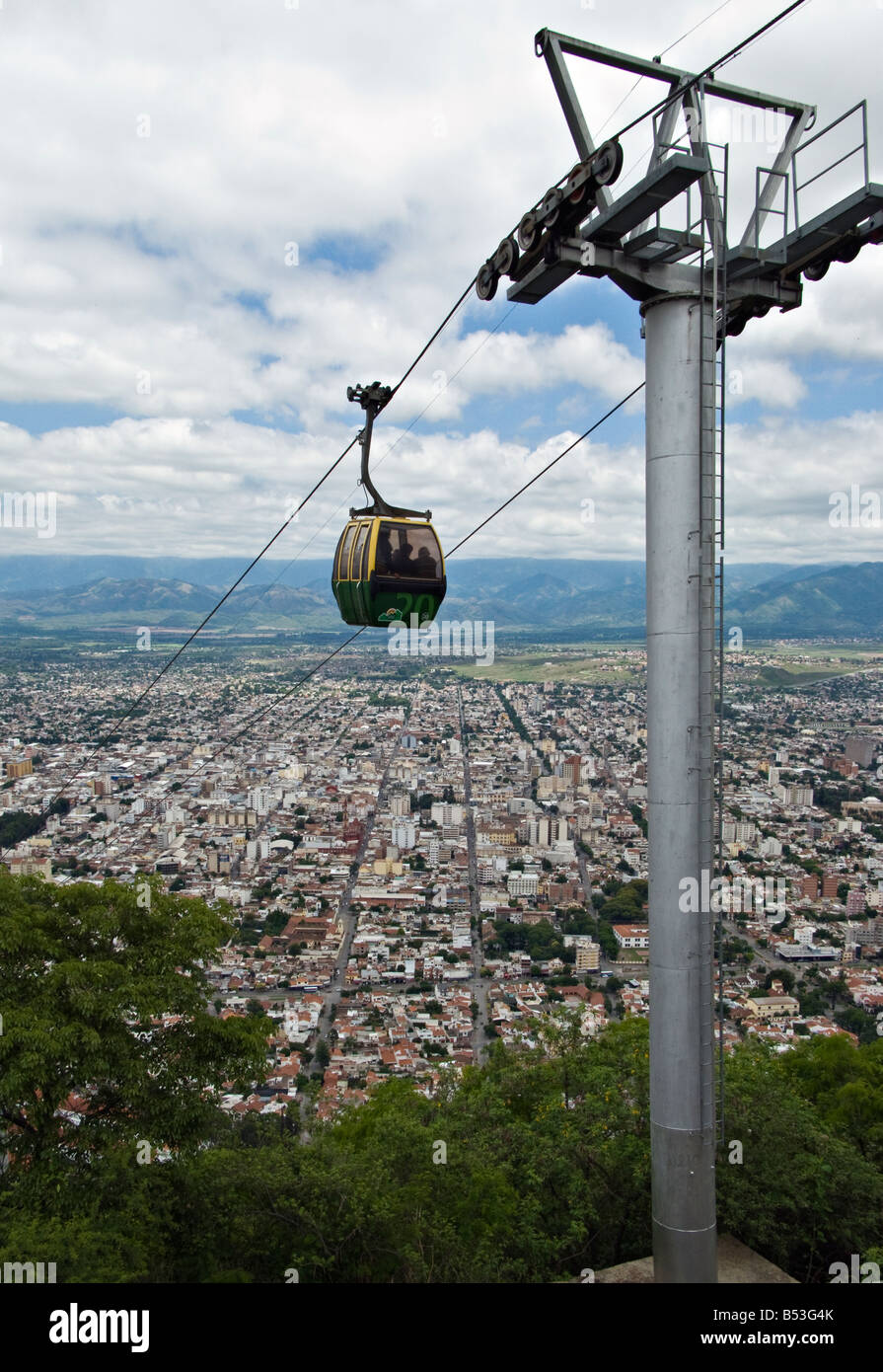 Vue de la ville de Salta, Argentine du Nord Banque D'Images