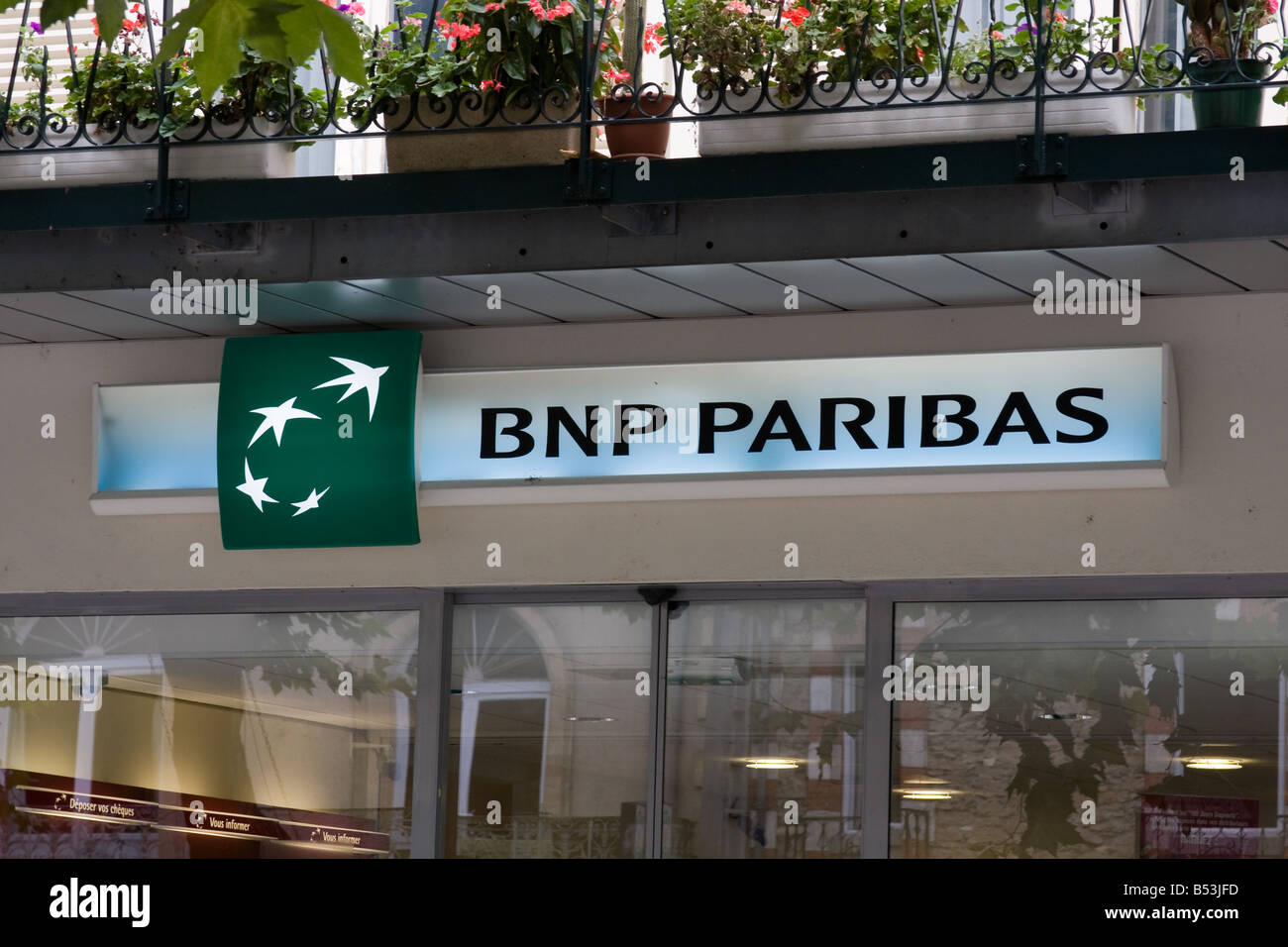 BNP pariba Eauze, Gers Midi-Pyrénées France sud Banque D'Images