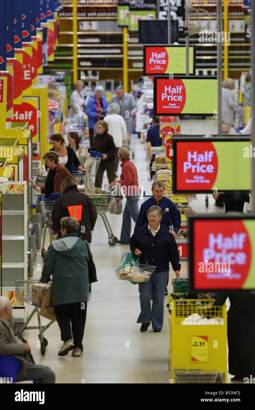 Supermarché TESCO Banque D'Images