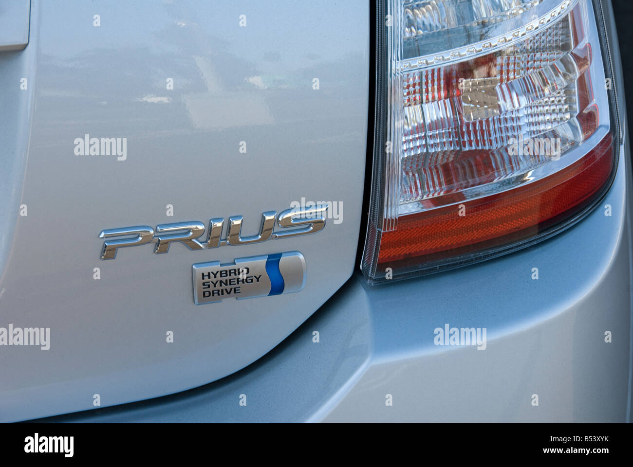 Toyota Prius hybrides électriques de voiture de taille moyenne développé, fabriqué par Toyota Motor Corporation Hybrid Synergy Drive (HSD) Banque D'Images