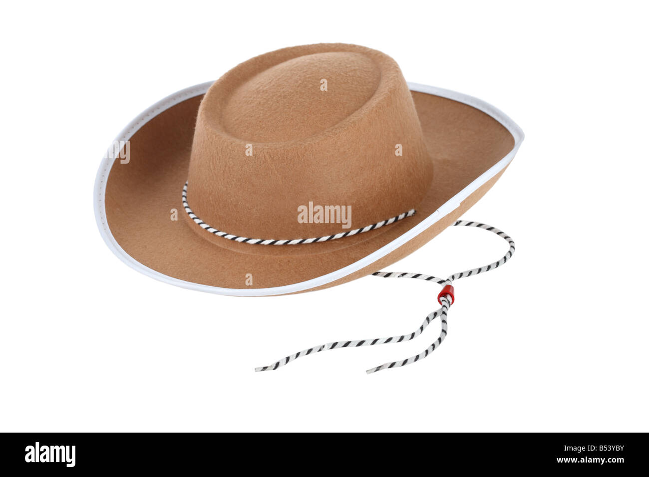 Découpe cowboy isolé sur fond blanc Banque D'Images