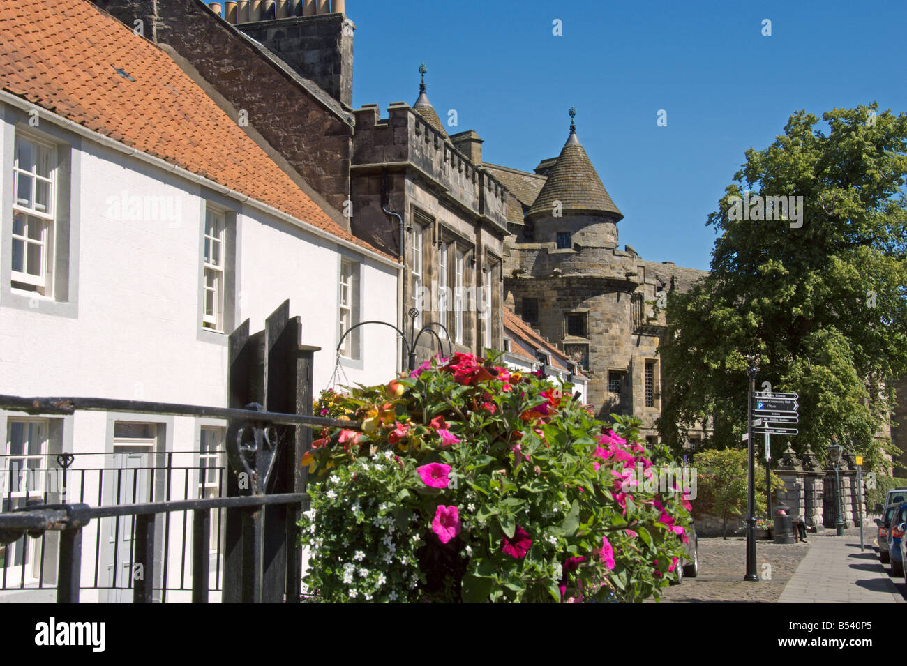 Village Falkland Palace et Fife Ecosse Juillet 2008 Banque D'Images