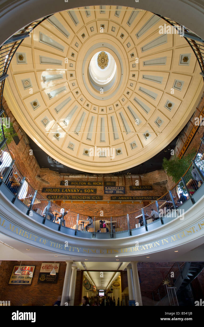 Quincy Market Faneuil Hall Marketplace Boston Massachusetts Banque D'Images