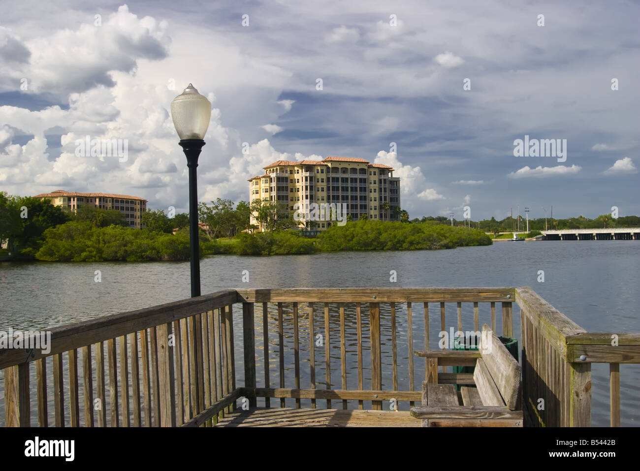 Condo front de mer près de Sarasota en Floride Banque D'Images