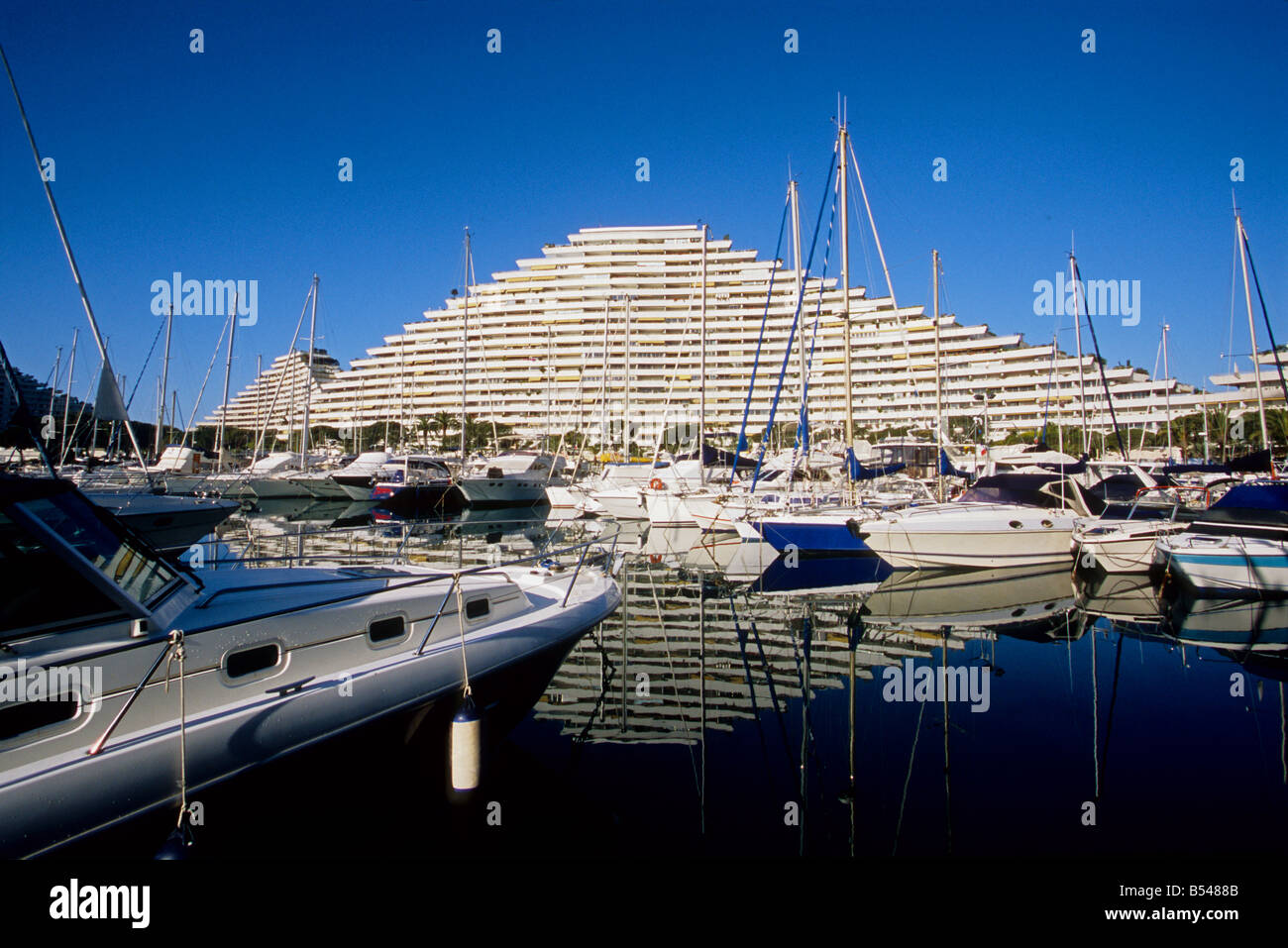 Marina de Villeneuve Loubet Alpes-maritimes 06 French riviera cote d'Azur PACA France Europe Banque D'Images