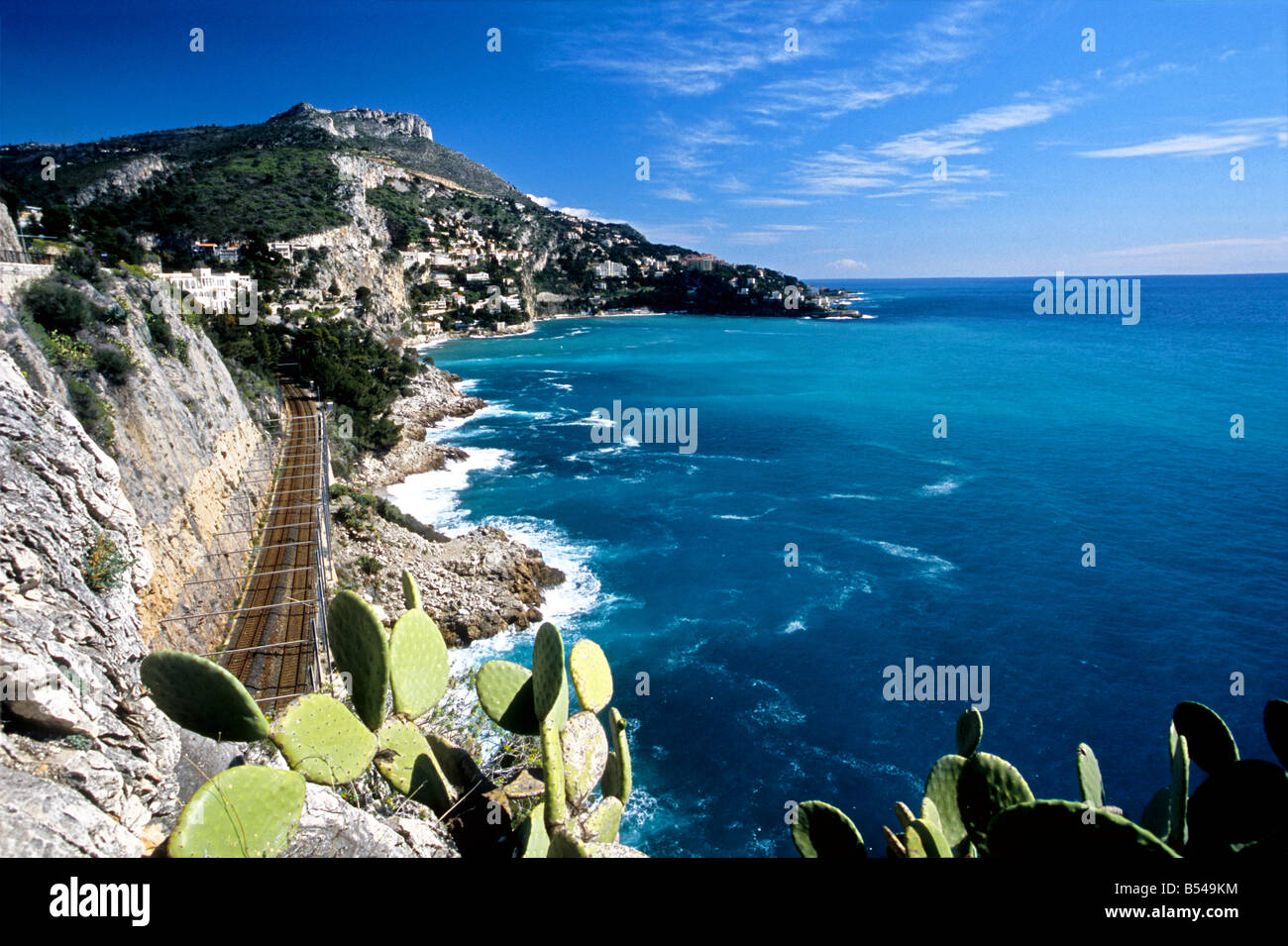 Côte Méditerranéenne Alpes-maritimes 06 French Riviera Cote d'azur PACA France Europe Banque D'Images