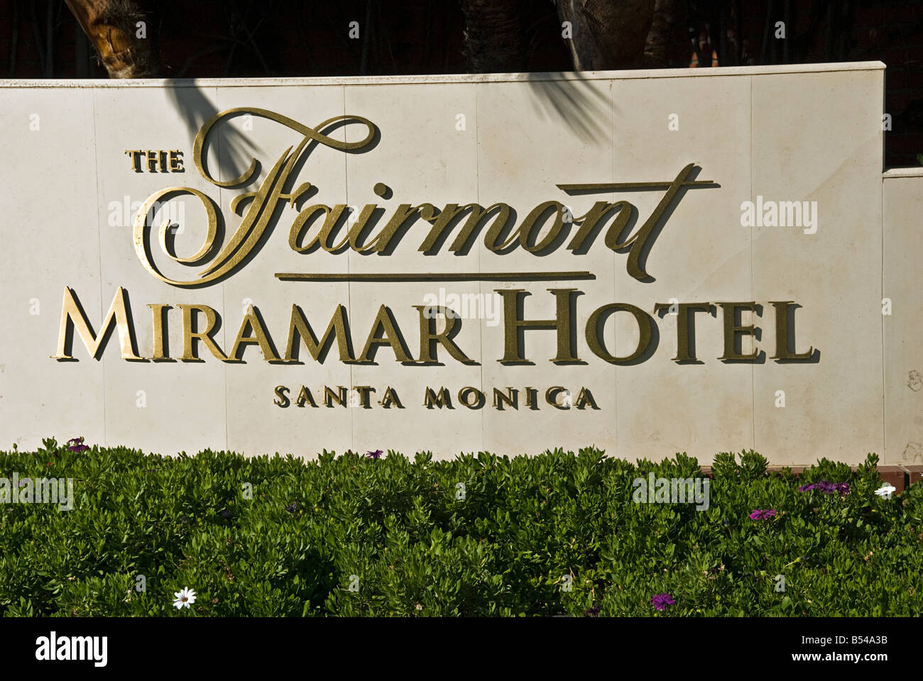 Le Fairmont Miramar Hotel & Bungalows Santa Monica CA ouvrir chapiteau luxury hotel Banque D'Images