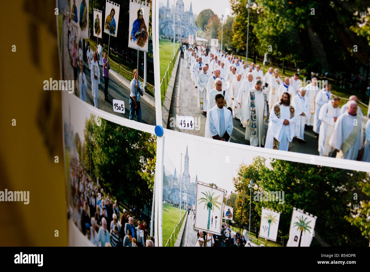 Photos à vendre à Lourdes, dans le sud de la France Banque D'Images