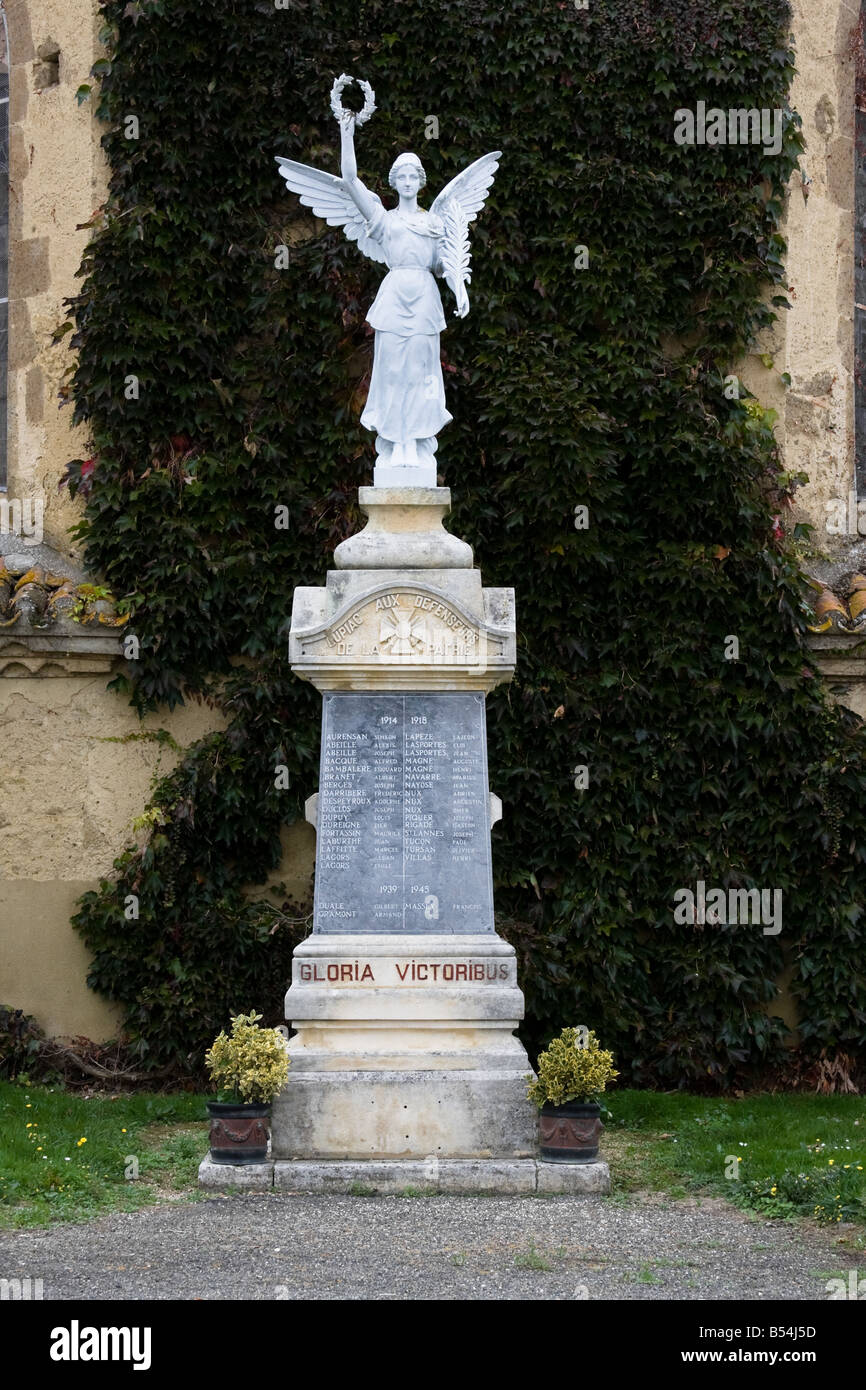 Statue à Lupiac - Gers, dans le sud de la France Banque D'Images