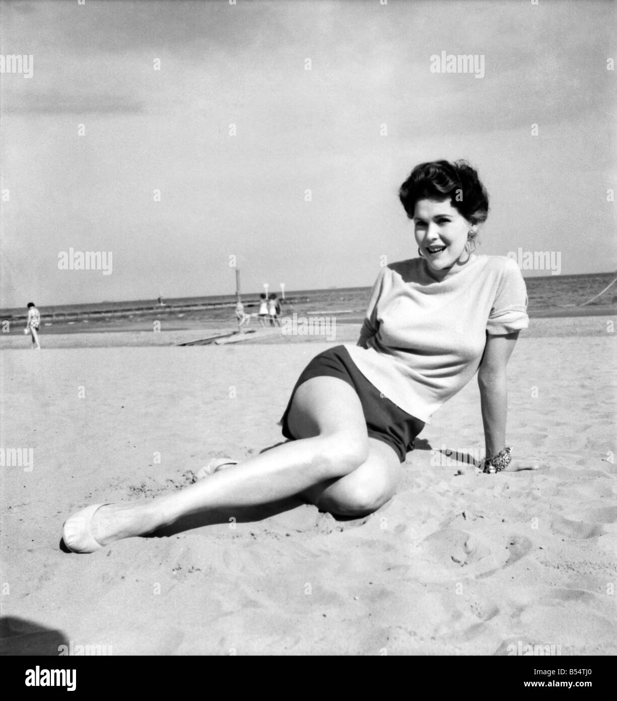 Festival du Film de Venise 1953. L'actrice allemande Tania Weber. Août 1953 D5369-027 Banque D'Images