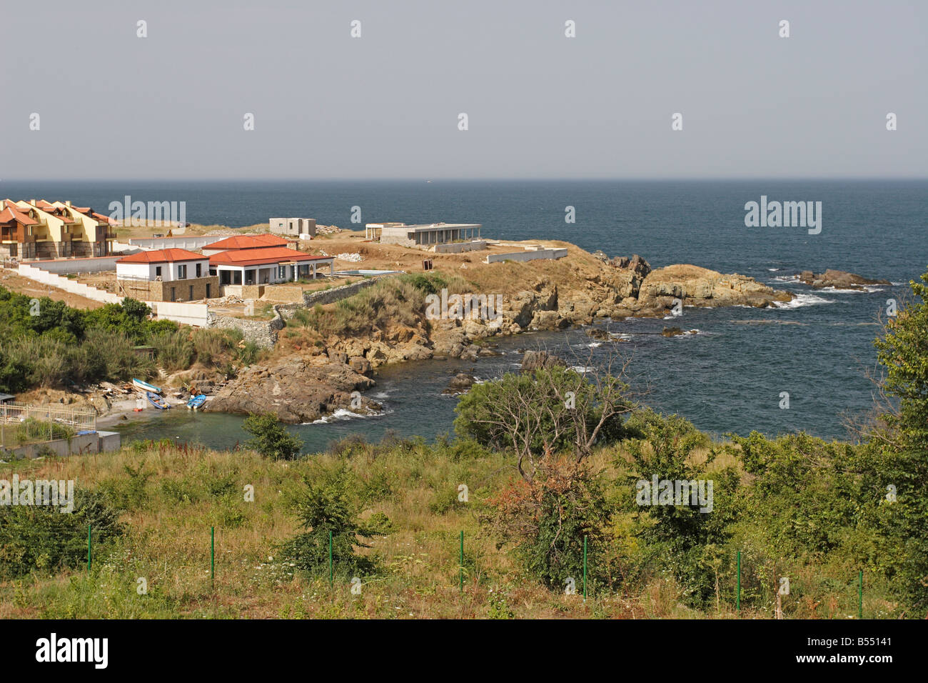 Côte de la Mer Noire en Bulgarie Banque D'Images