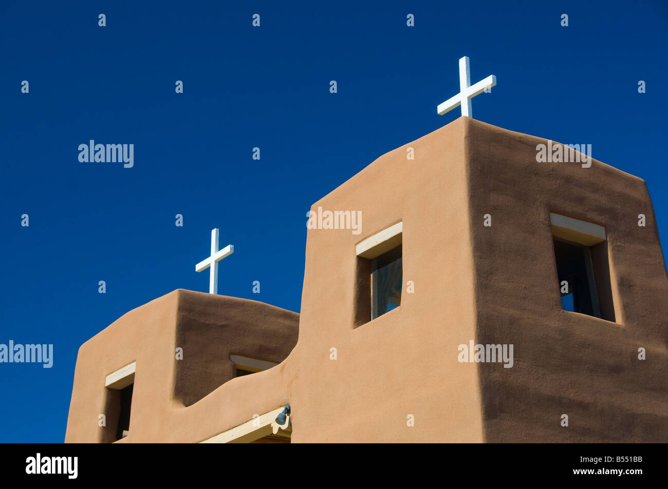 San Jose de gracia Eglise catholique en las trampas Nouveau Mexique sur la route de Taos Banque D'Images