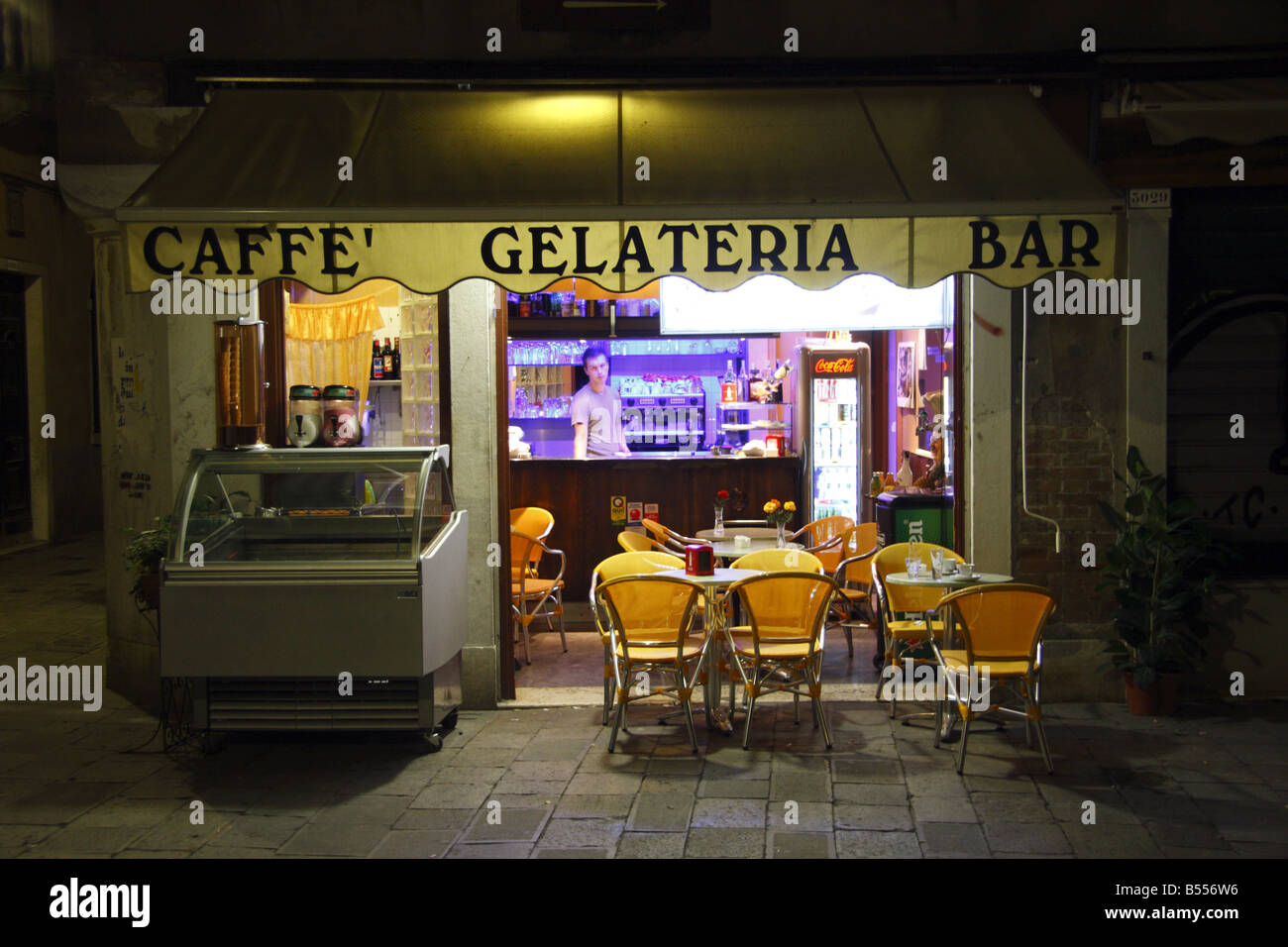 Gelateria Venice Banque D'Images