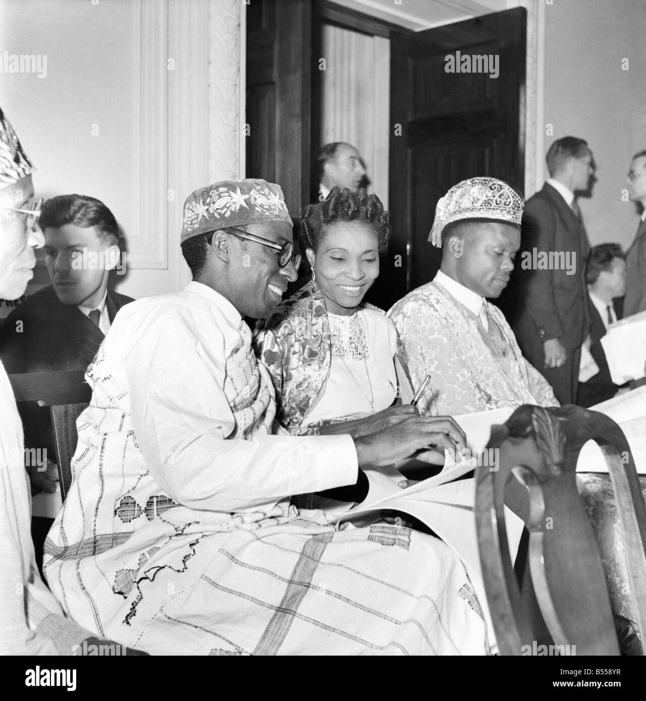 La Constitution du Nigeria a ouvert la conférence aujourd'hui à 10, Carlton House ch Travel. Les délégués des différentes parties du Nigeria sont venus Banque D'Images