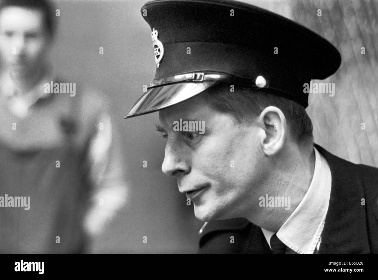 Les prisons du crime : officier de la prison John Gaynor au travail dans Strangeways Prison, Manchester. Novembre 1969 Z12020-004 Banque D'Images