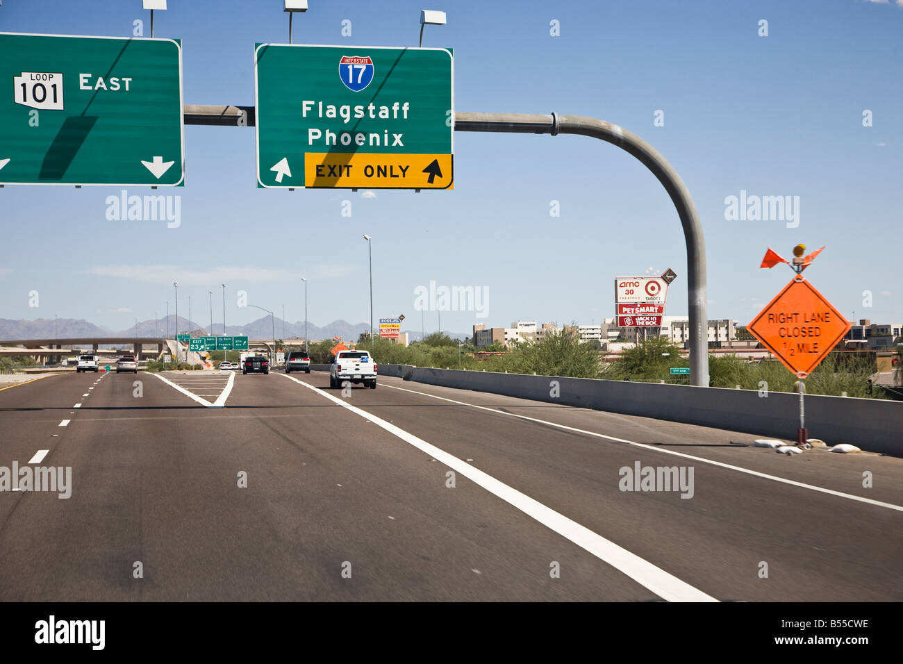 L'interstate 10 en Arizona, États-Unis Banque D'Images