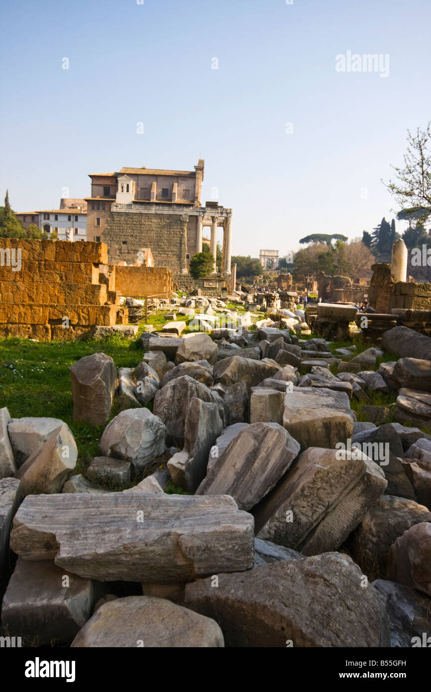 Les ruines DE ROME Banque D'Images