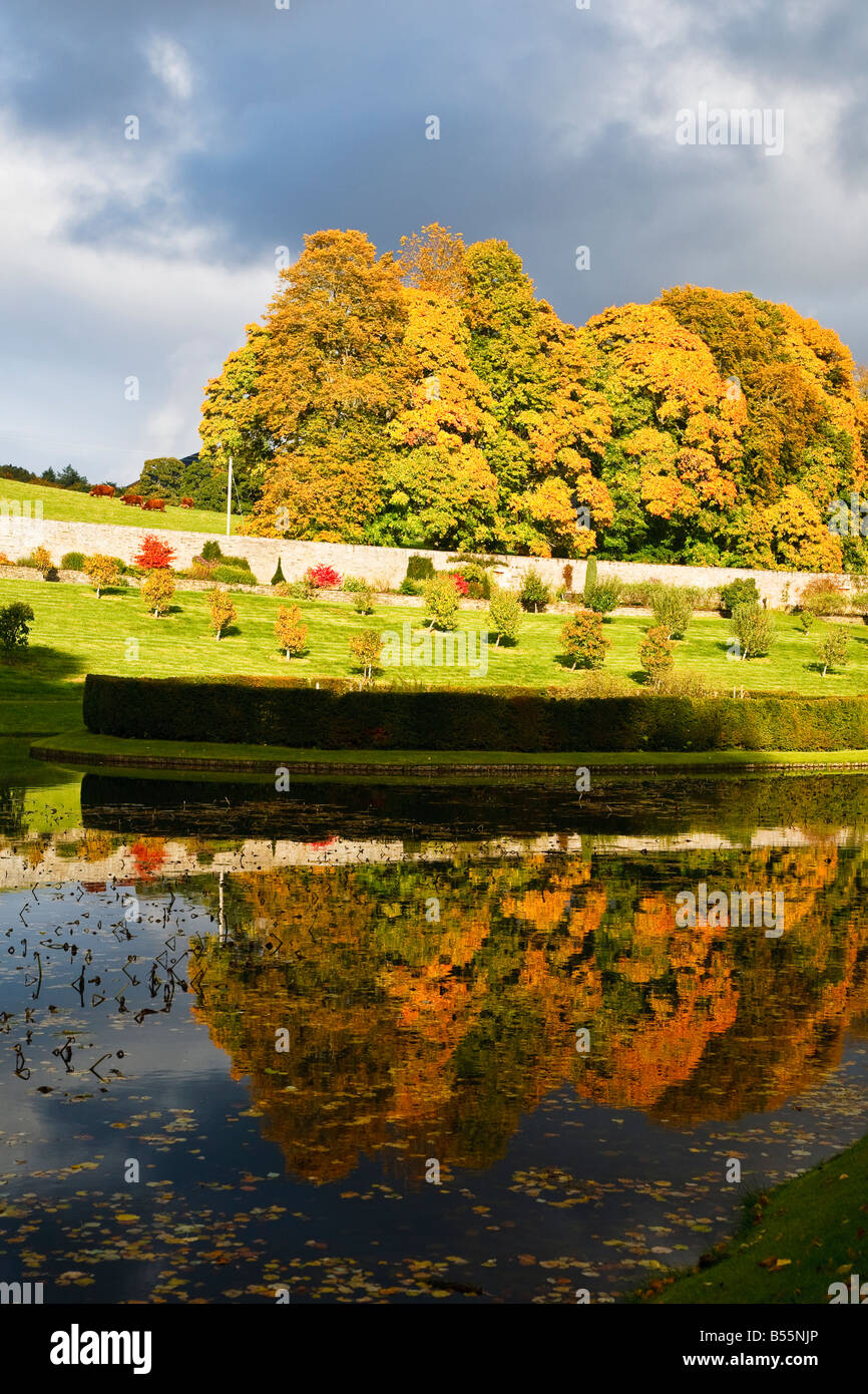 Le jardin d'Hercule dans le parc du château de Blair en automne Le Perthshire en Écosse Grande-bretagne UK 2008 Banque D'Images