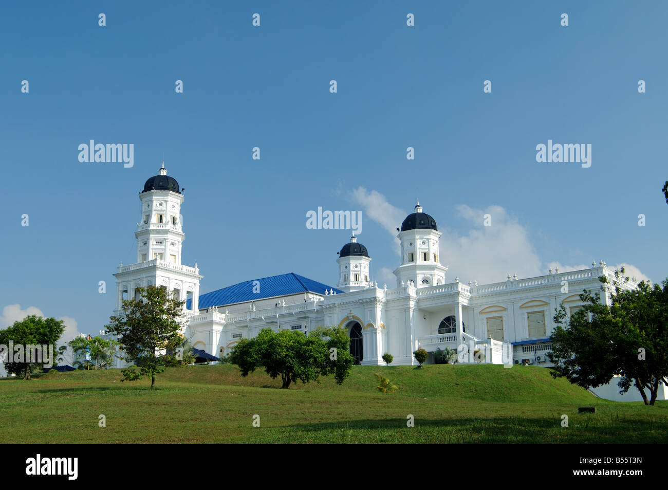 Mosquée du Sultan Abu Bakar Johor Bahru Malaisie Banque D'Images