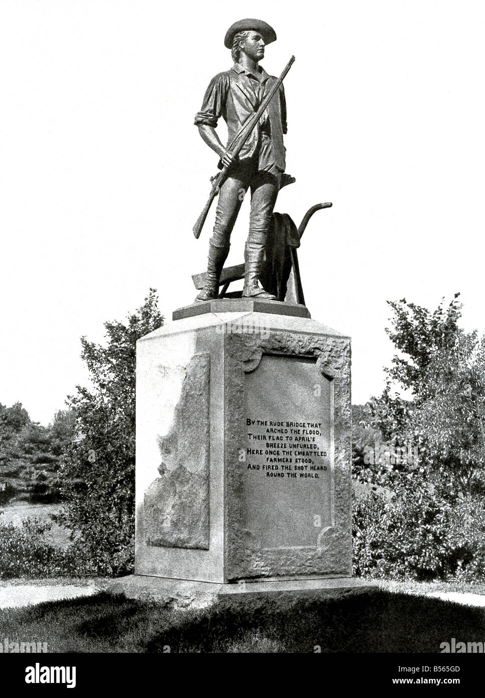 Statue du Minuteman Banque D'Images