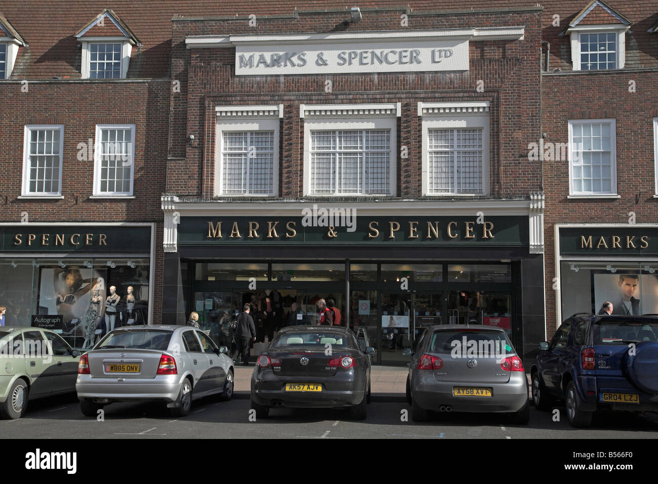 Marks and Spencer department store Bury St Edmunds Suffolk Angleterre Banque D'Images