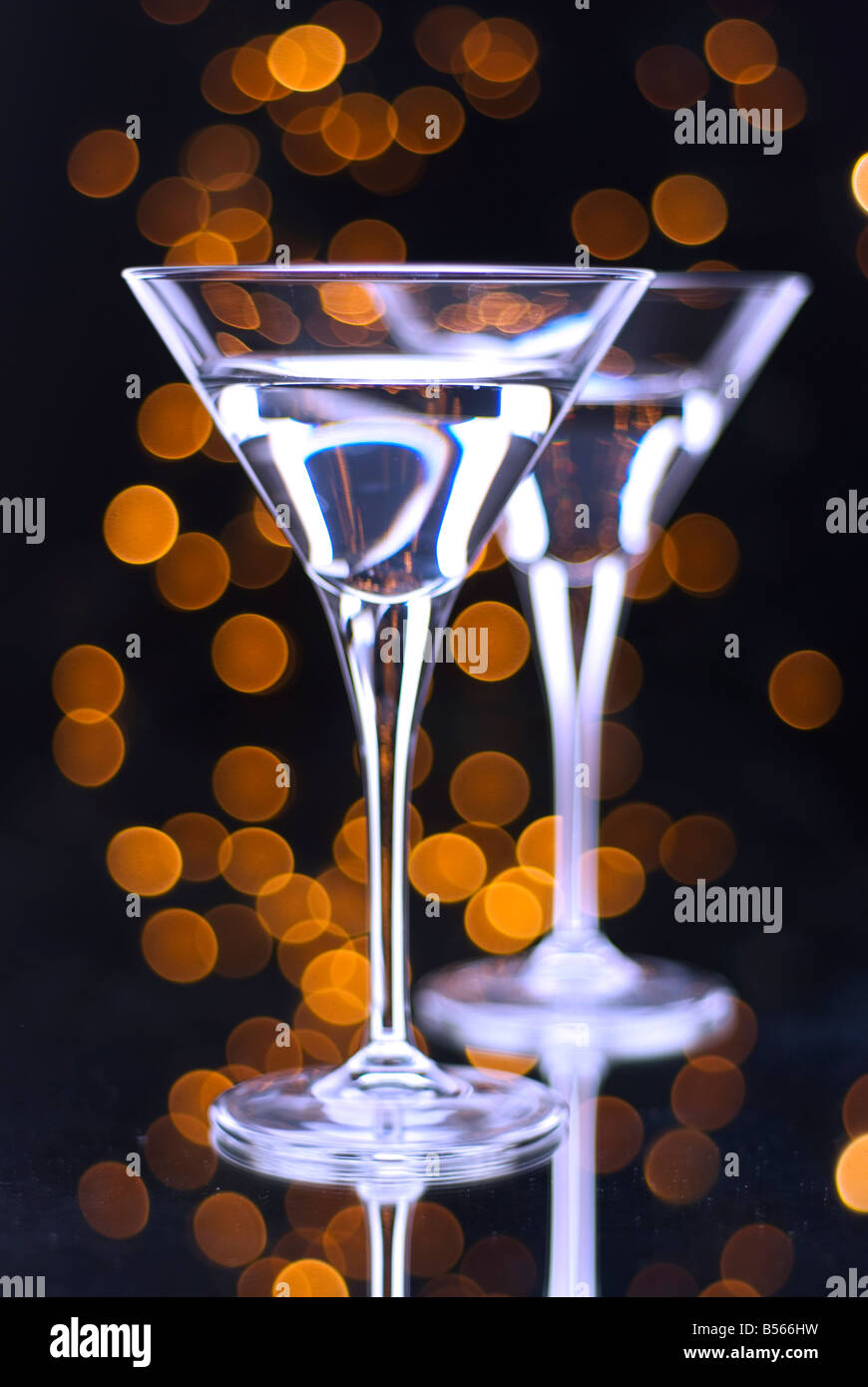 Verres à Martini Banque D'Images