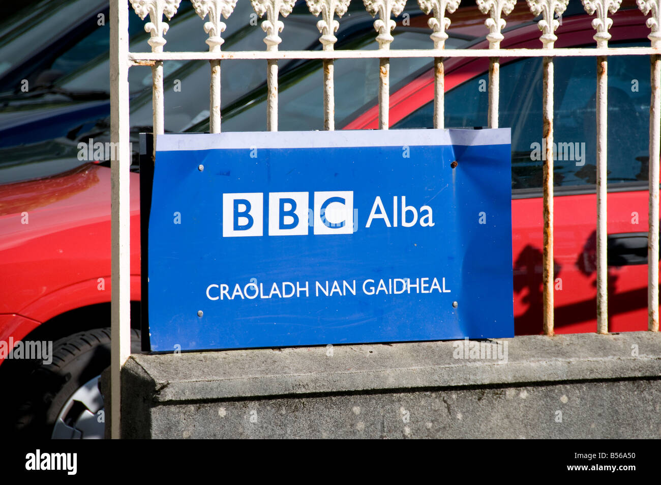 BBC Scotland AC gaélique dans Stornoway Lewis Banque D'Images