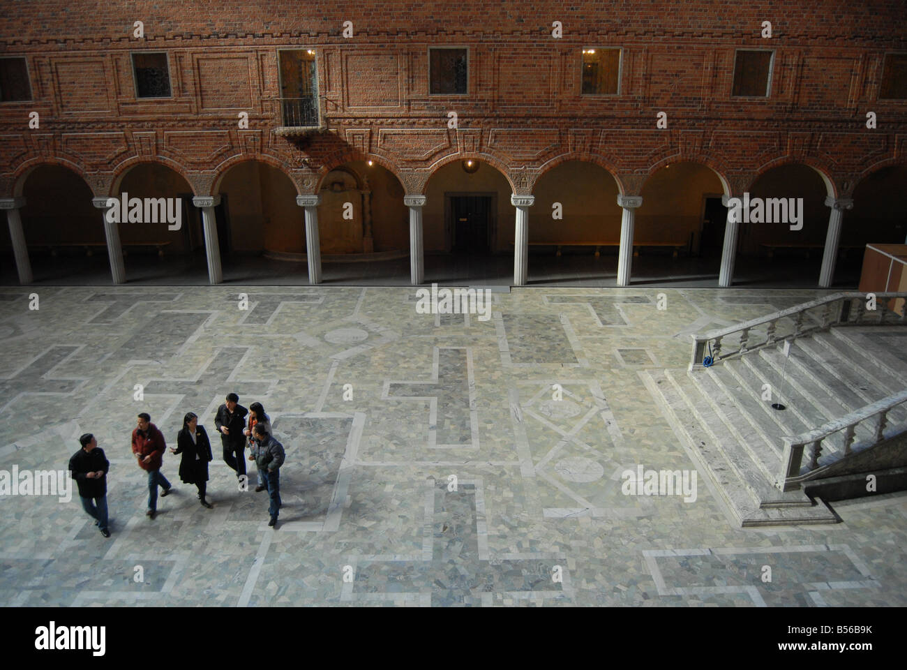 Une vue de l'intérieur de l'Hôtel de Ville de Stockholm Suède Scandinavie Europe Banque D'Images