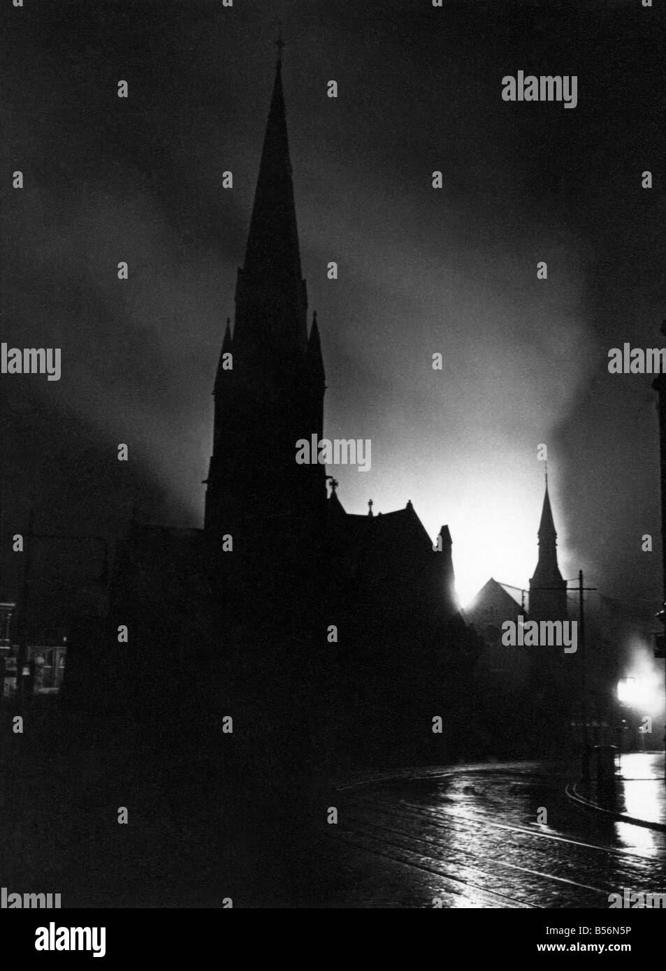 Blitz sur Londres. Décembre 1940 P009202 Banque D'Images