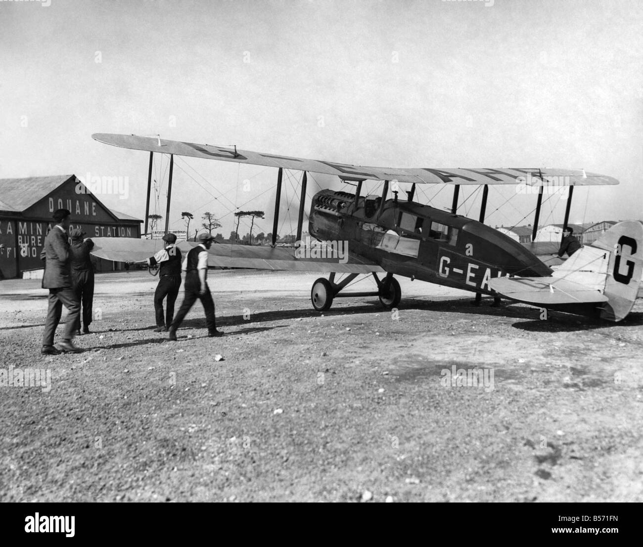 Un de Havilland D.H.4A de l'Air Transport & Travel Ltd, qui a fait le premier service aérien international tous les jours, par une compagnie aérienne britannique Banque D'Images