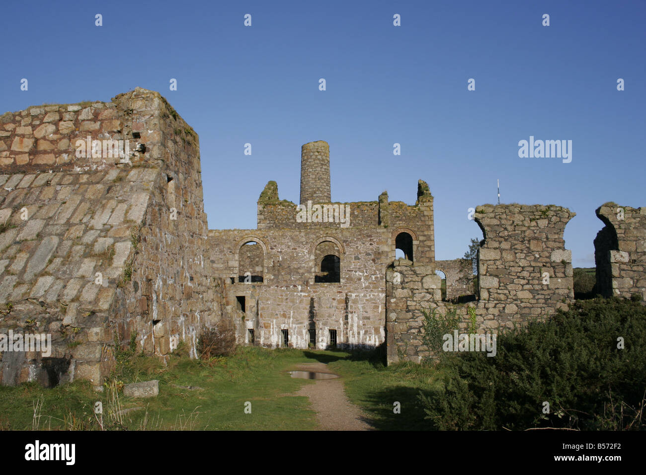 L'Papule Frances tin mine, pièce, Cornwall Banque D'Images