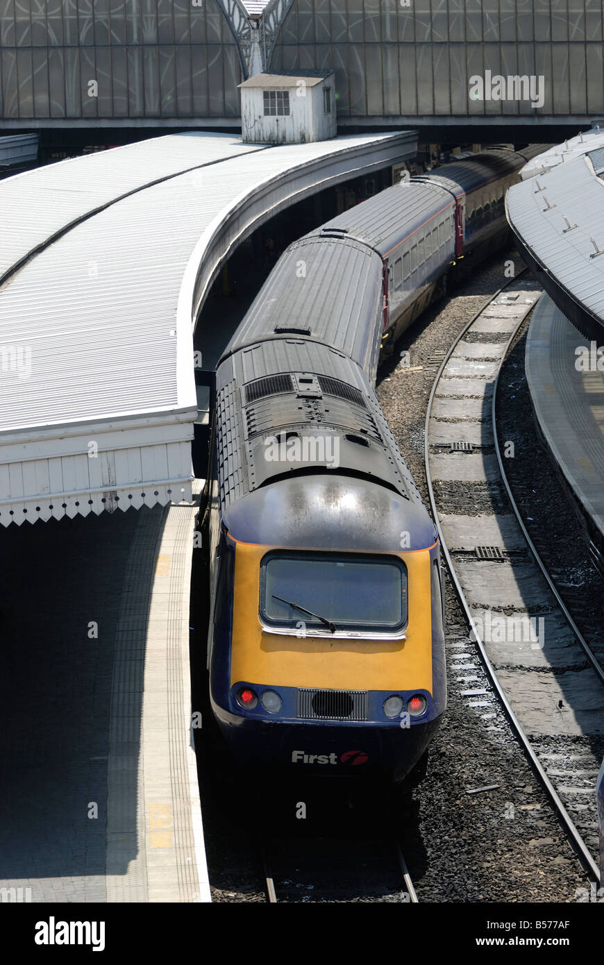 Train, Gare de Paddington, Londres Banque D'Images