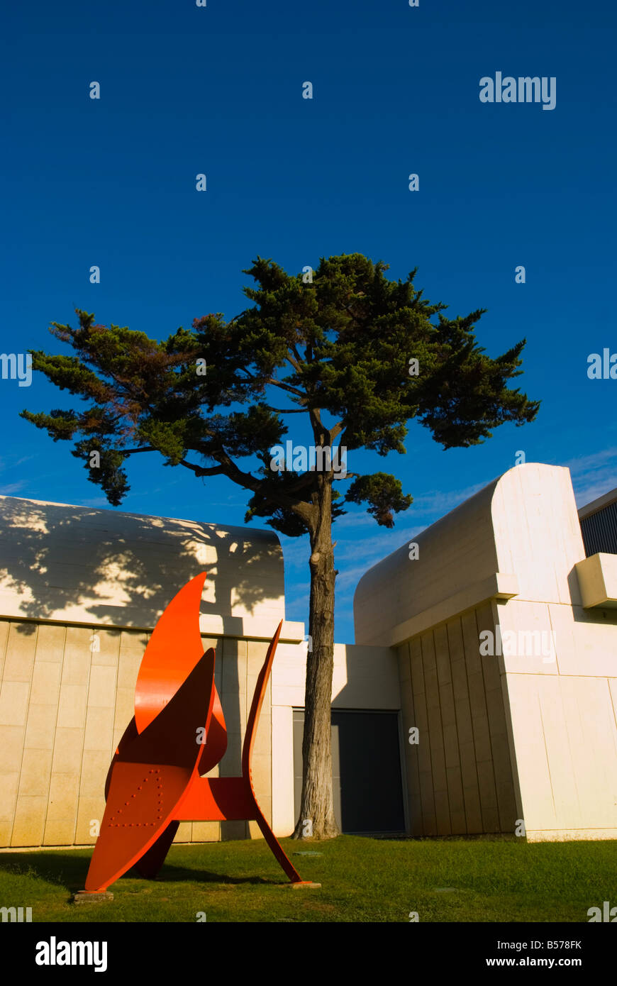L'extérieur Fundacio Joan Miro à Montjuic à Barcelone Espagne Europe Banque D'Images