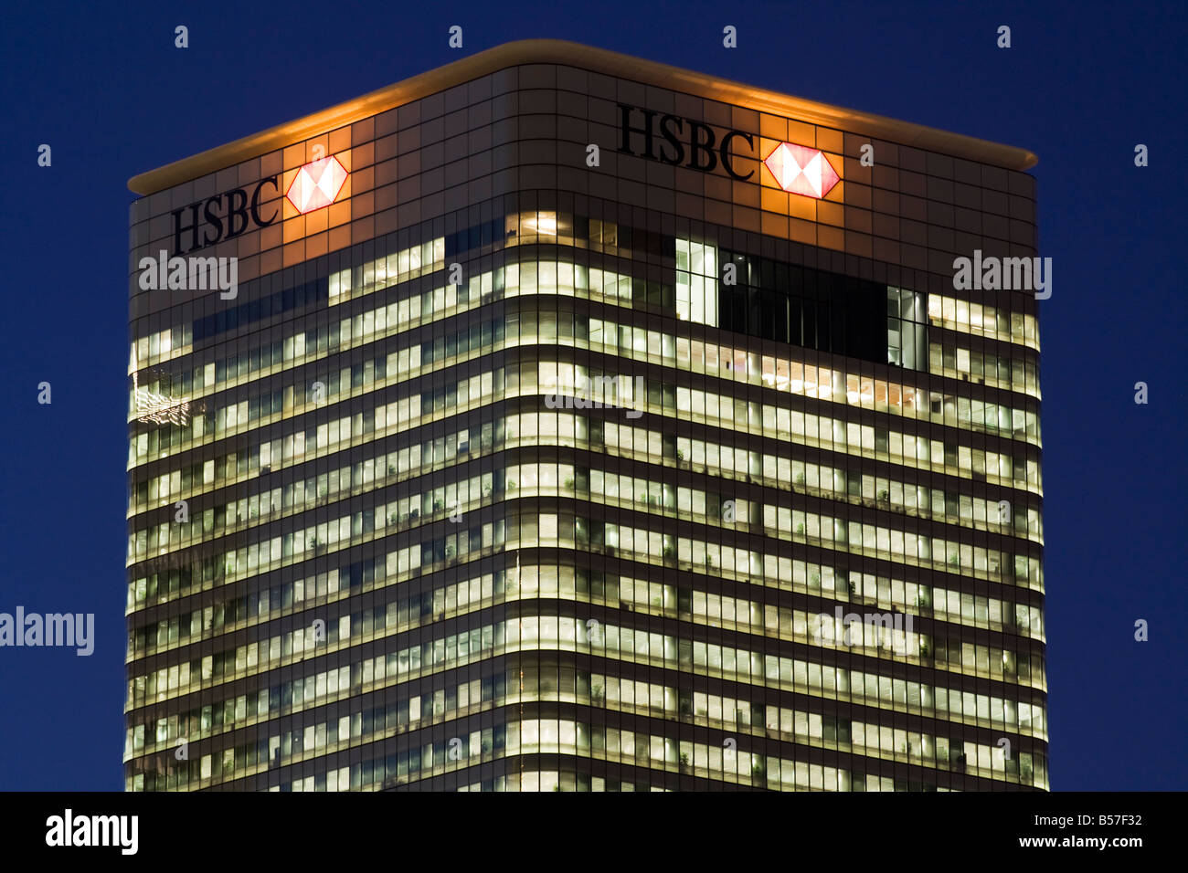 8 Canada Square - HSBC Tower - Canary Wharf - Londres Banque D'Images
