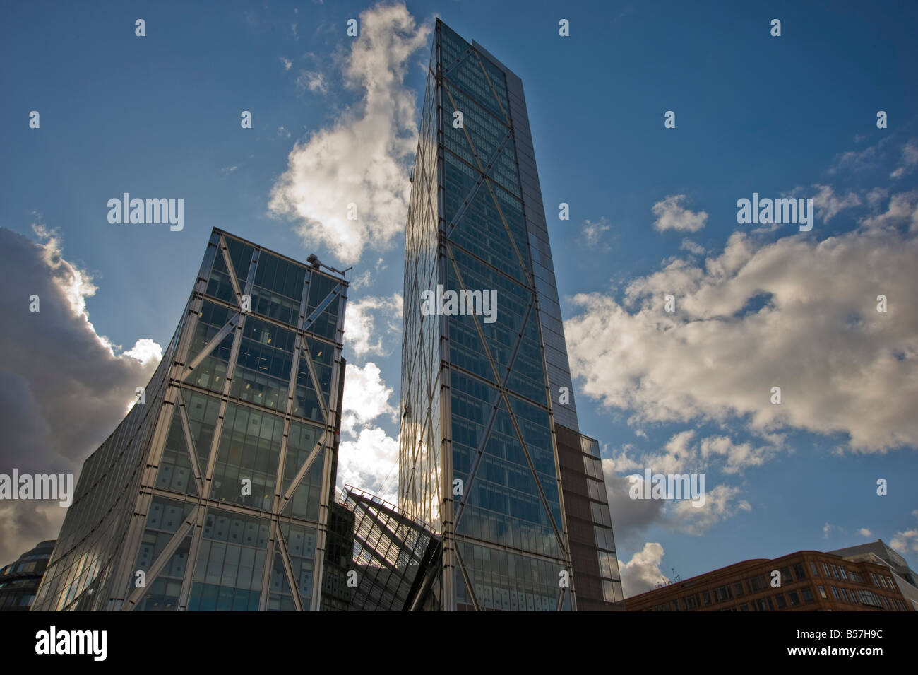 Vue extérieure 201 Bishopsgate et Broadgate tower 201 Bishopsgate et Broadgate Tower, London, ville. Banque D'Images