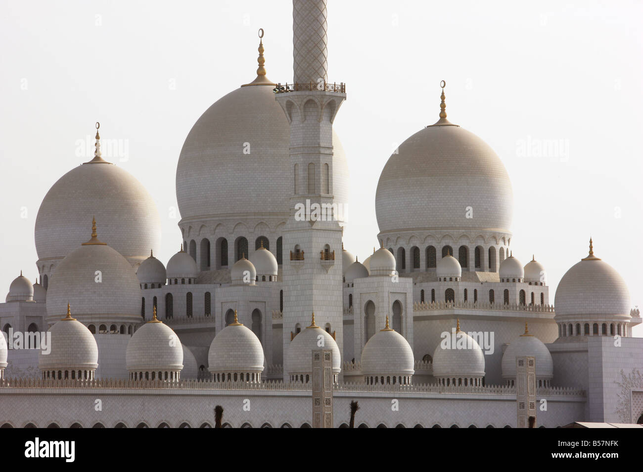Émirats Arabes Unis Abu Dhabi Sheikh Zayed Bin Sultan Al Nahyan Mosquée Banque D'Images