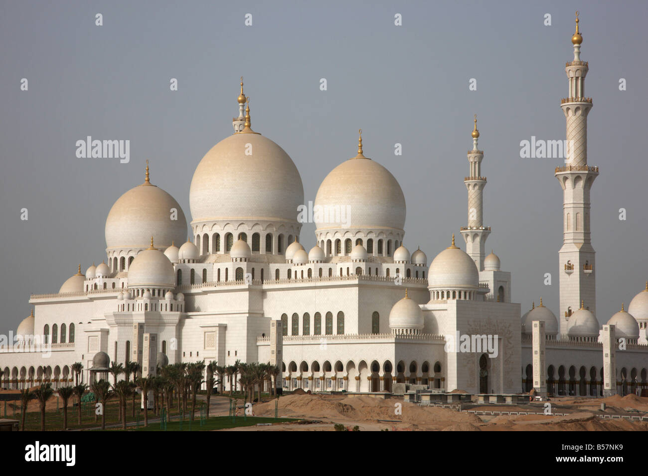 Émirats Arabes Unis Abu Dhabi Sheikh Zayed Bin Sultan Al Nahyan Mosquée Banque D'Images