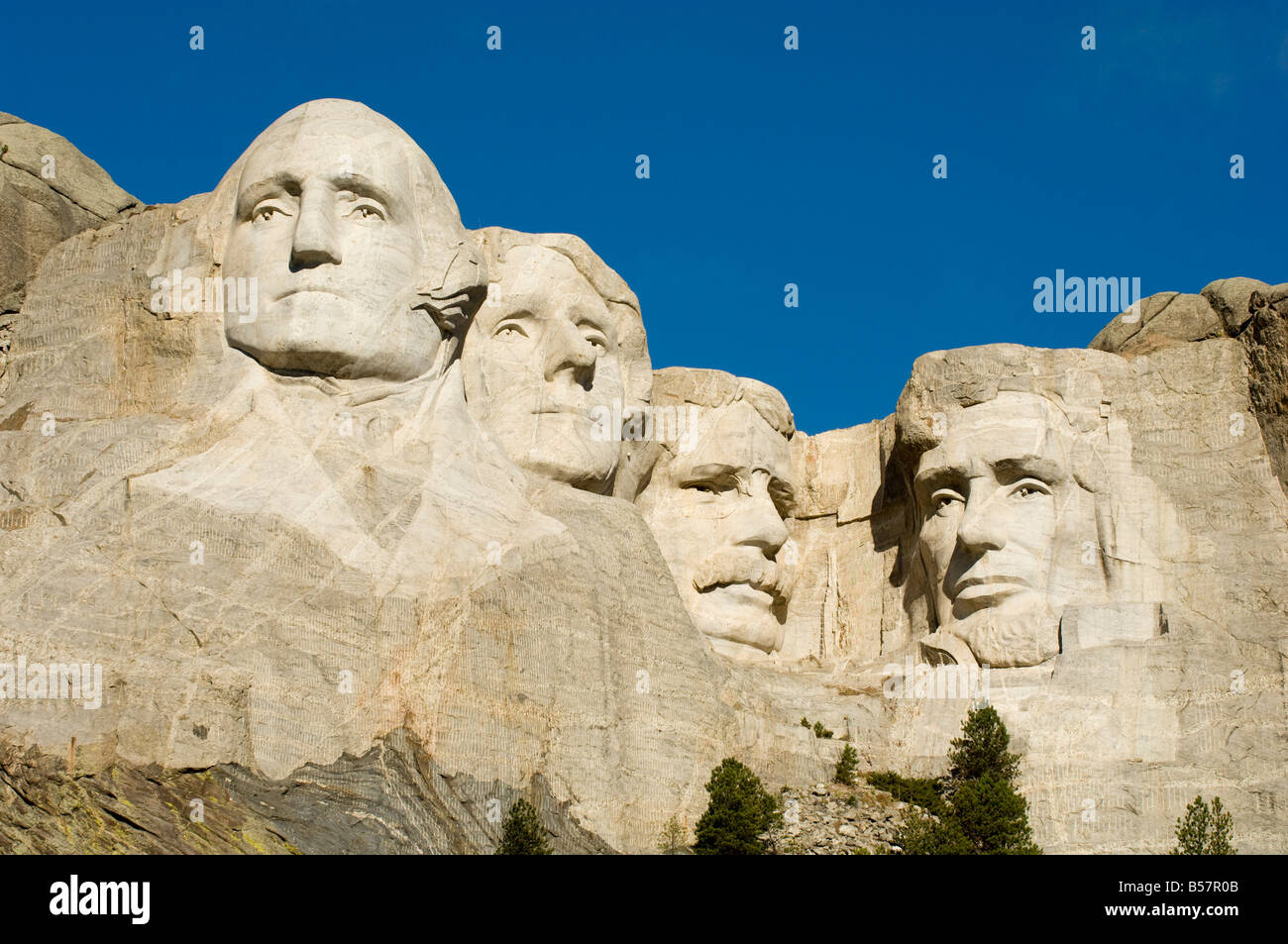 Le Mont Rushmore, Keystone, Black Hills, Dakota du Sud, États-Unis d'Amérique, Amérique du Nord Banque D'Images