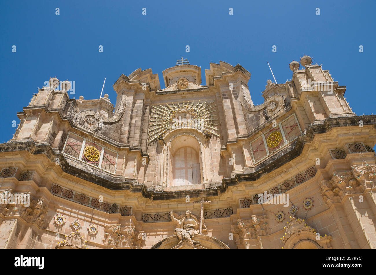 Église de la Visitation, Gharb, Gozo, Malte, Europe Banque D'Images